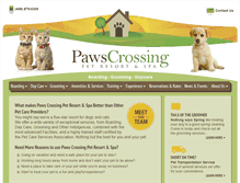 Tablet Screenshot of pawscrossing.com